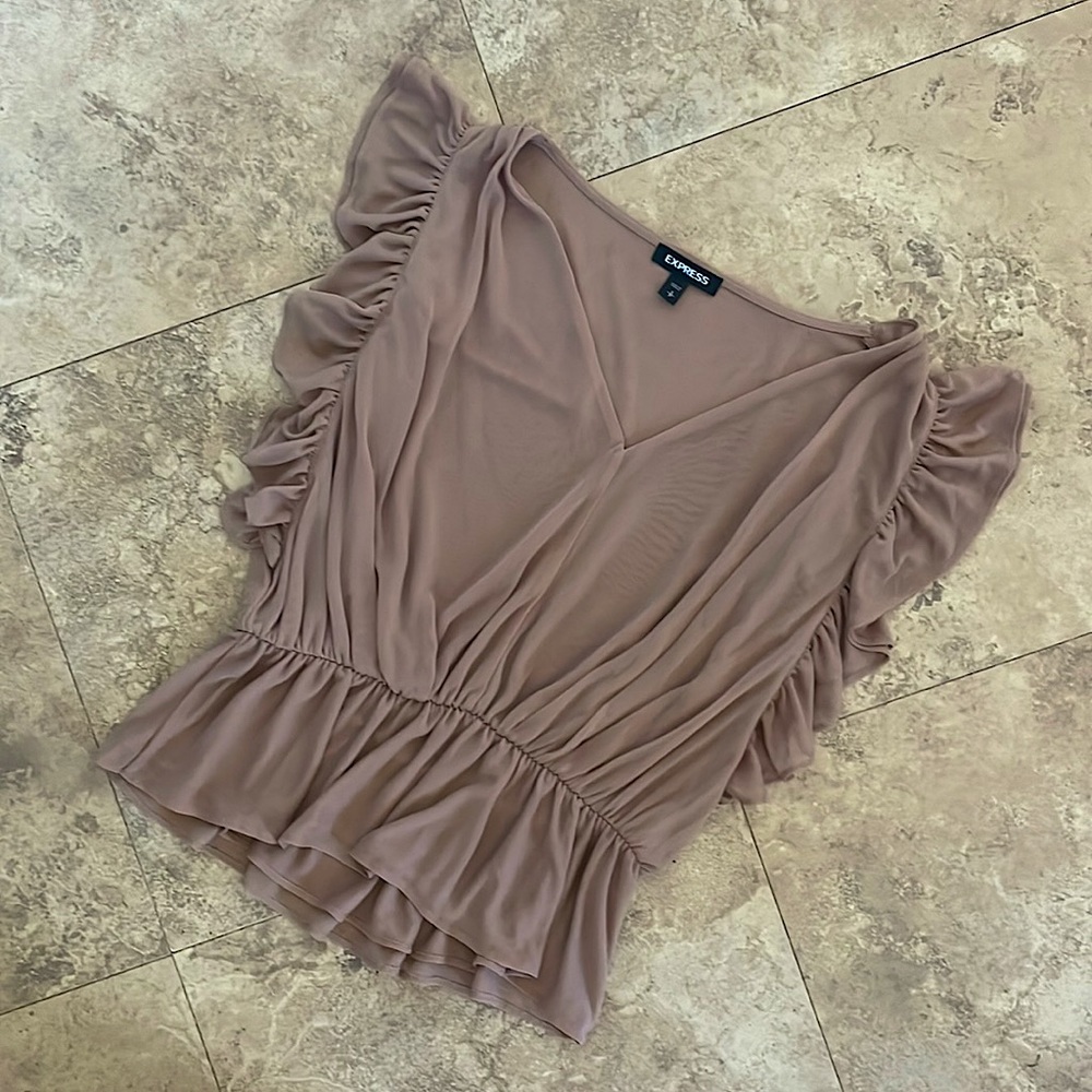 Express Flutter Sleeve Top